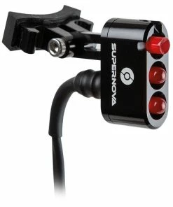 Supernova - Feu Arrière E3 Tail Light 2 | Montage Sur Tige De Selle | 6V | Noir