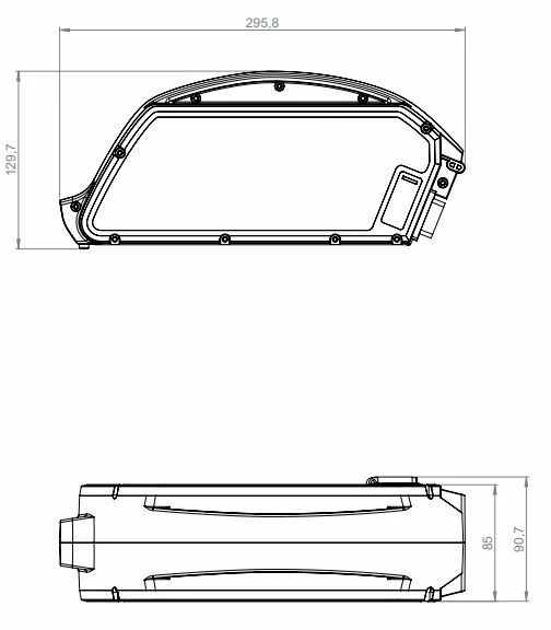 E-Bike Vision - EBV Batterie De Cadre Compatible Bosch Powerpack Classic Line 5 E-Bike Vision - EBV Batterie De Cadre Compatible Bosch Powerpack Classic Line – Image 3