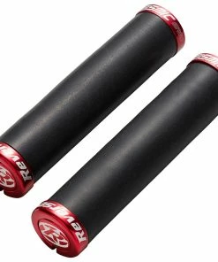 Reverse Components Reverse - Poignées Seismic Ergo Lock On Ø32 Mm X 145 Mm -Velos Electriques Boutique reverse poignees seismic ergo lock on 32mm rouge noir 3840x2160